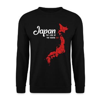 Japan - Unisex Pullover - Schwarz - Vorne - Alina (178cm) & Michal (187cm)