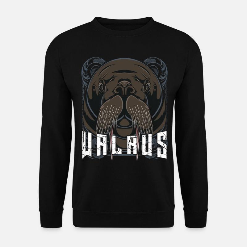 walrus - Unisex Sweatshirt - black