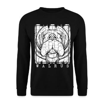 morse - Sweat-shirt Unisexe - noir - Devant - Alina (178cm) & Michal (187cm)
