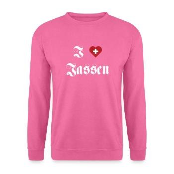 I love Jassen Schweiz - Unisex Pullover - Pink - Vorne