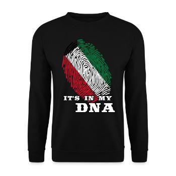 Kuwait - It'S In My Dna - Unisex Sweatshirt - black - Front - Alina (178cm) & Michal (187cm)