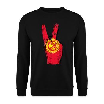 Epic Kyrgyzstan Victory Gift Idea - Sweat-shirt Unisexe - noir - Devant - Alina (178cm) & Michal (187cm)