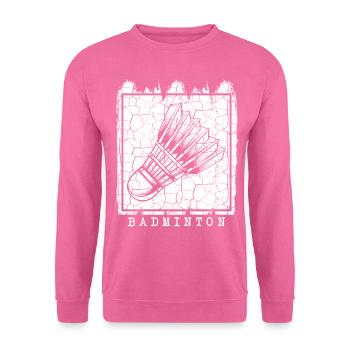 Badminton - Sweat-shirt Unisexe - rose - Devant