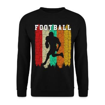Football - Unisex Pullover - Schwarz - Vorne - Alina (178cm) & Michal (187cm)