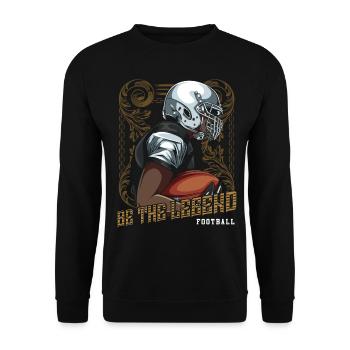 football - Unisex Sweatshirt - black - Front - Alina (178cm) & Michal (187cm)