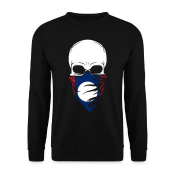 Laos Skull Tea - Laos - Unisex Sweatshirt - black - Front - Alina (178cm) & Michal (187cm)