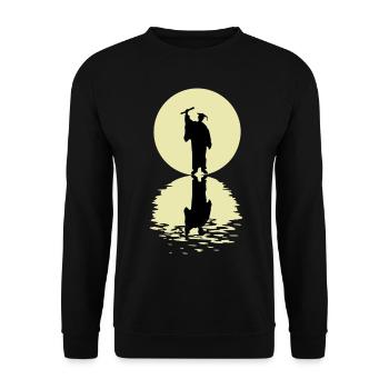 The Graduate And The Moon - Unisex Pullover - Schwarz - Vorne - Alina (178cm) & Michal (187cm)