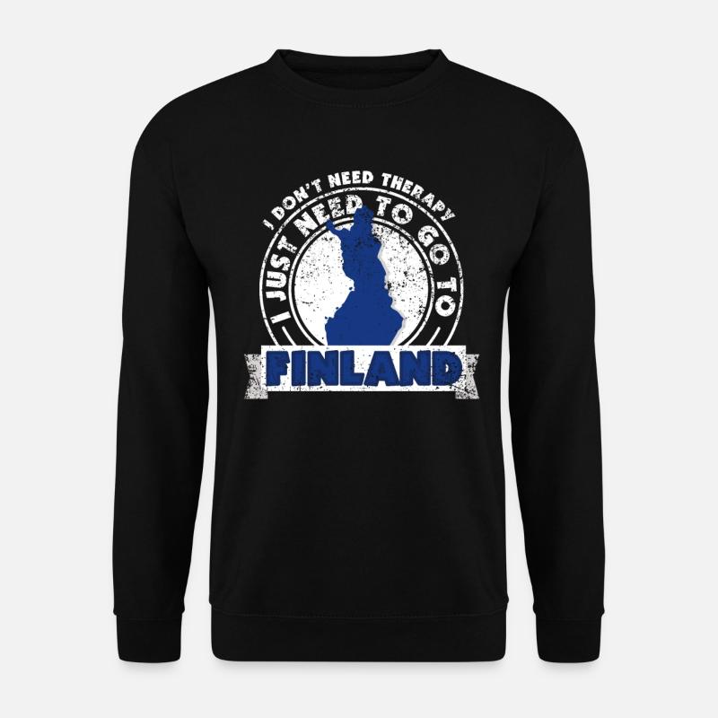 Finnland - Unisex Pullover - Schwarz