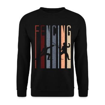 clôture - Sweat-shirt Unisexe - noir - Devant - Alina (178cm) & Michal (187cm)