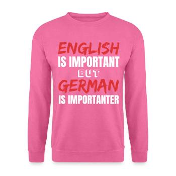 Professeur d’allemand Enseignante Idées cadeaux cool - Sweat-shirt Unisexe - rose - Devant