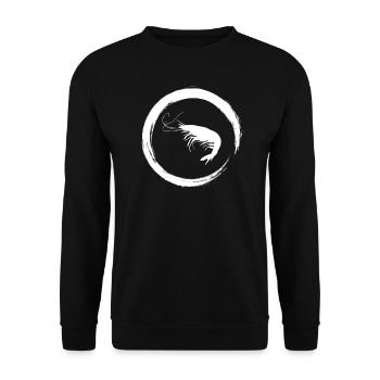 shrimp - Unisex Sweatshirt - black - Front - Alina (178cm) & Michal (187cm)