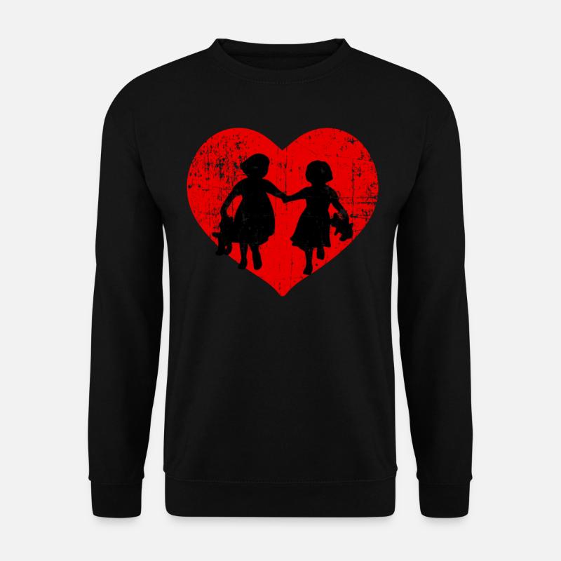 I Love Sisters - Unisex Pullover - Schwarz
