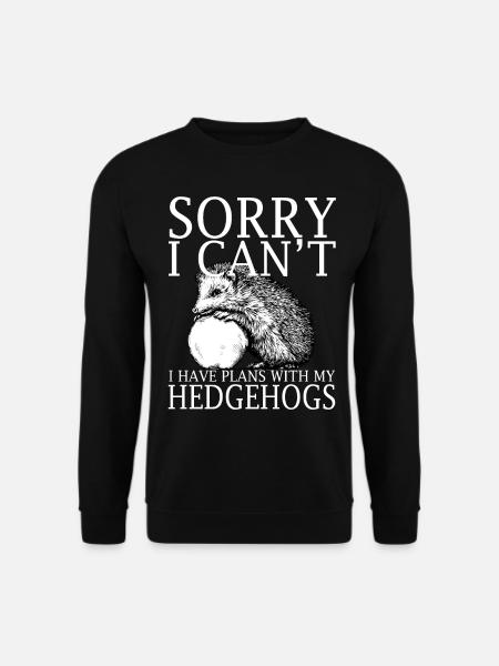Hedgehogs Funny Shirt - Unisex Pullover - Schwarz
