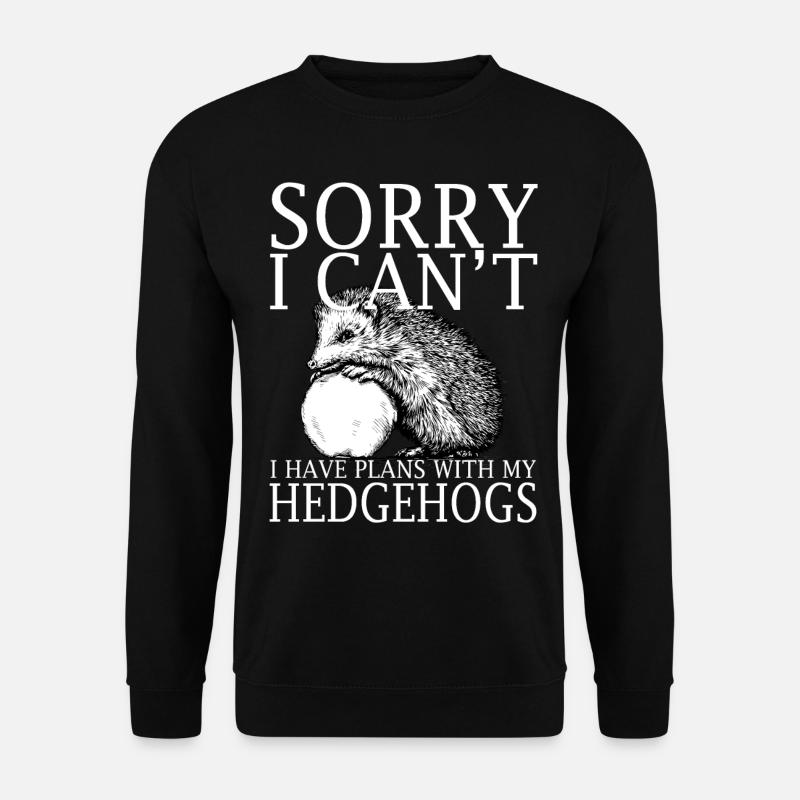 Hedgehogs Funny Shirt - Unisex Pullover - Schwarz