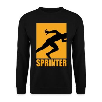 Sprinter Design - Unisex Pullover - Schwarz - Vorne - Alina (178cm) & Michal (187cm)