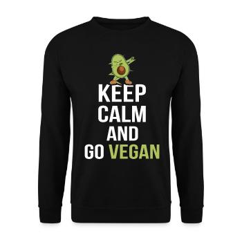 Vegan Geek Vegan Vegan Cadeau Vegan Vegan - Sweat-shirt Unisexe - noir - Devant - Alina (178cm) & Michal (187cm)