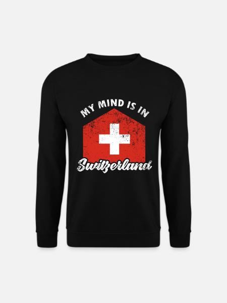 Schweiz - Unisex Pullover - Schwarz