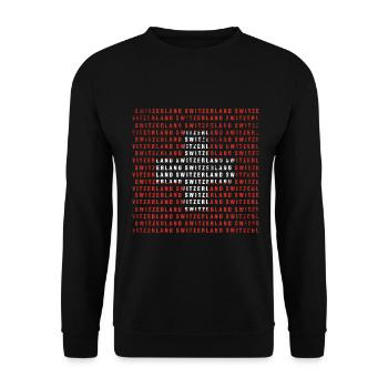 Schweiz - Unisex Pullover - Schwarz - Vorne - Alina (178cm) & Michal (187cm)