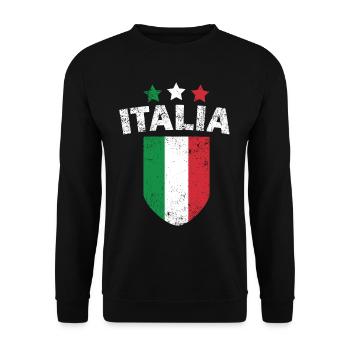 Italien - Unisex Pullover - Schwarz - Vorne - Alina (178cm) & Michal (187cm)