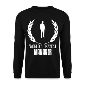 Manager - Unisex Sweatshirt - black - Front - Alina (178cm) & Michal (187cm)
