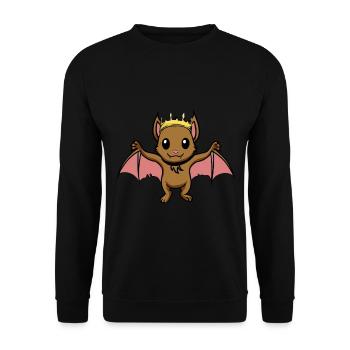 Reine de la chauve-souris de nuit Baby Fantasy Comic - Sweat-shirt Unisexe - noir - Devant - Alina (178cm) & Michal (187cm)