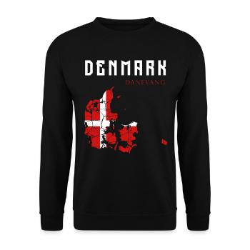 Denmark - Unisex Sweatshirt - black - Front - Alina (178cm) & Michal (187cm)