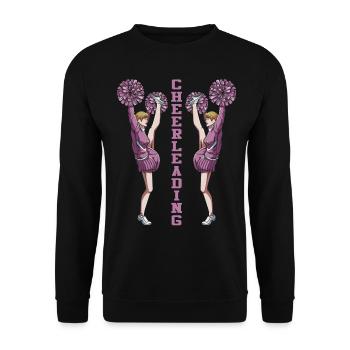 cheerleading - Sweat-shirt Unisexe - noir - Devant - Alina (178cm) & Michal (187cm)