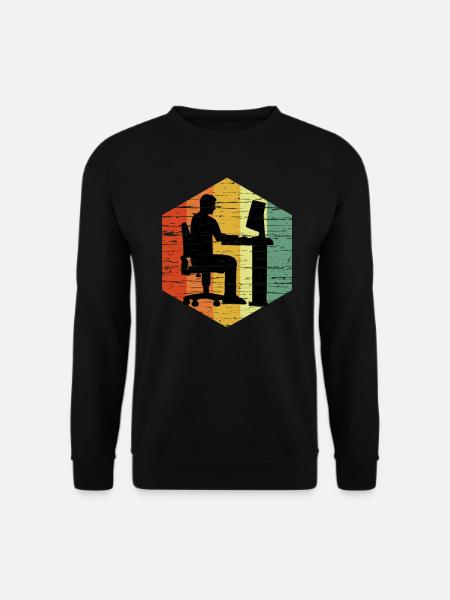 Vintage Programmer T-Shirt - Unisex Pullover - Schwarz