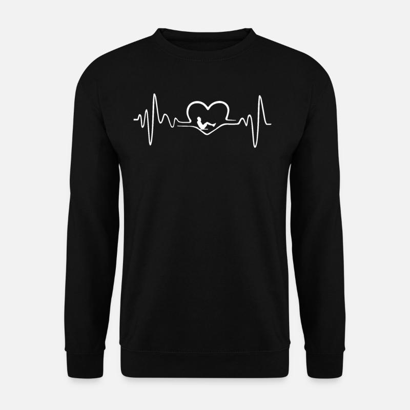 TRAINING HEARTBEAT - Unisex Sweatshirt - black