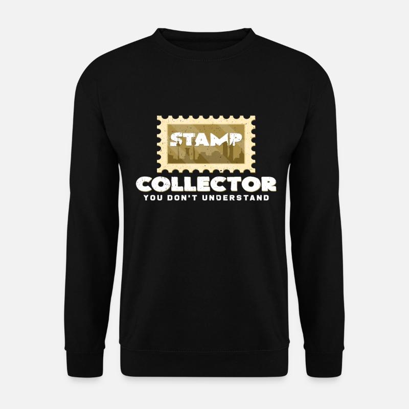 Briefmarken - Unisex Pullover - Schwarz