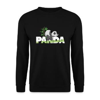 Süße Tiermotive für Kinder und Erwachsene Tierlieb - Unisex Pullover - Schwarz - Vorne - Alina (178cm) & Michal (187cm)