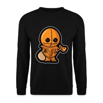 Trick Treat Funny Cute Halloween Costume - Sweat-shirt Unisexe - noir - Devant - Alina (178cm) & Michal (187cm)