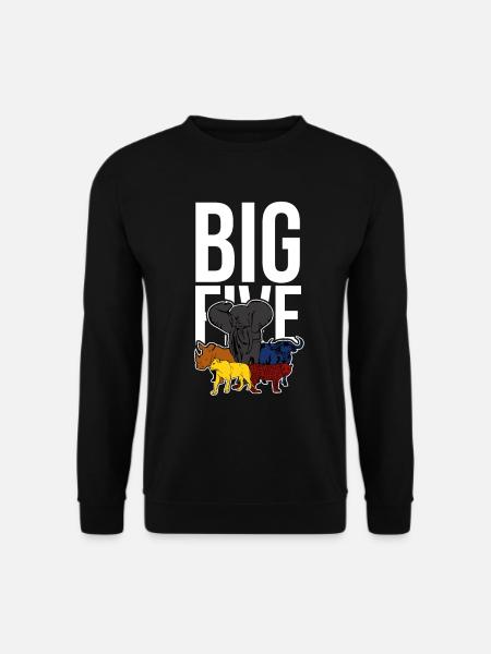 big five, safari, holiday, animals, africa - Unisex Sweatshirt - black