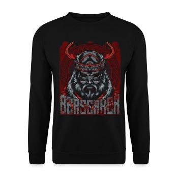 Wikinger - Unisex Pullover - Schwarz - Vorne - Alina (178cm) & Michal (187cm)