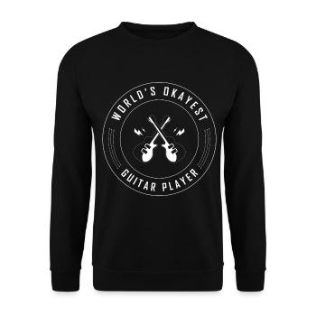 Ok guitariste - guitare guitare cadeau de musique - Sweat-shirt Unisexe - noir - Devant - Alina (178cm) & Michal (187cm)