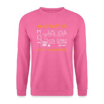 What Part Of Foto Fotografie Fotograf Bild Kamera - Unisex Pullover - Pink - Vorne
