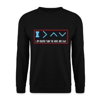 Funny Type 1 Diabetes - Diabetic Gift - Unisex Sweatshirt - black - Front - Alina (178cm) & Michal (187cm)