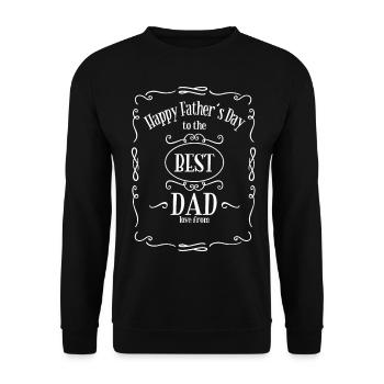Father's Day Dad Father's Day Gift Father Gift - Unisex Sweatshirt - black - Front - Alina (178cm) & Michal (187cm)