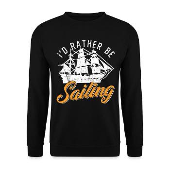 navigation à voile - Sweat-shirt Unisexe - noir - Devant - Alina (178cm) & Michal (187cm)