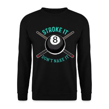 billard - Sweat-shirt Unisexe - noir - Devant - Alina (178cm) & Michal (187cm)