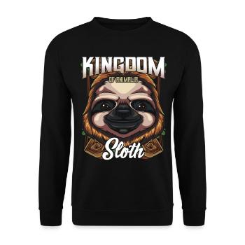 indolence - Sweat-shirt Unisexe - noir - Devant - Alina (178cm) & Michal (187cm)