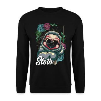 indolence - Sweat-shirt Unisexe - noir - Devant - Alina (178cm) & Michal (187cm)