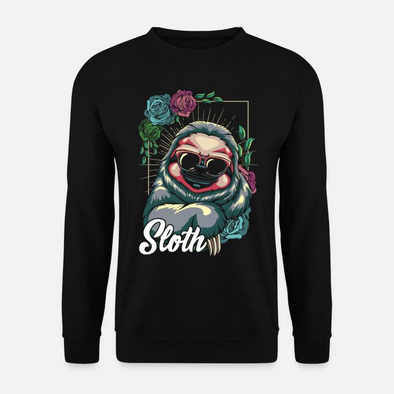 Faultier - Unisex Pullover - Schwarz