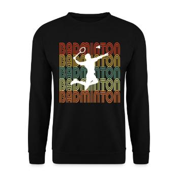 BADMINTON - Unisex Pullover - Schwarz - Vorne - Alina (178cm) & Michal (187cm)