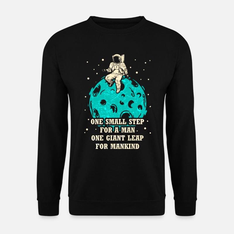 Mond Mondlandung 1969 Apollo USA Armstrong Saturn - Unisex Pullover - Schwarz