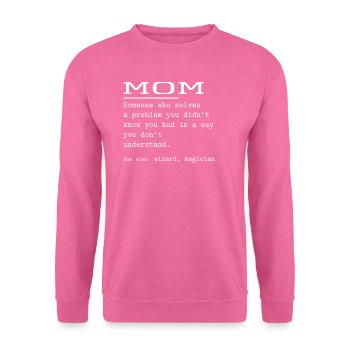 MOM - Sweat-shirt Unisexe - rose - Devant