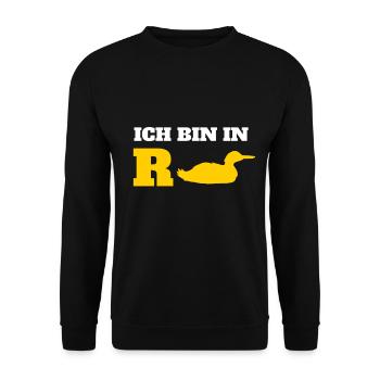Rente - Unisex Pullover - Schwarz - Vorne - Alina (178cm) & Michal (187cm)