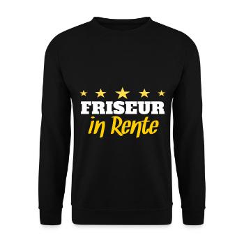 hair stylist - Unisex Sweatshirt - black - Front - Alina (178cm) & Michal (187cm)