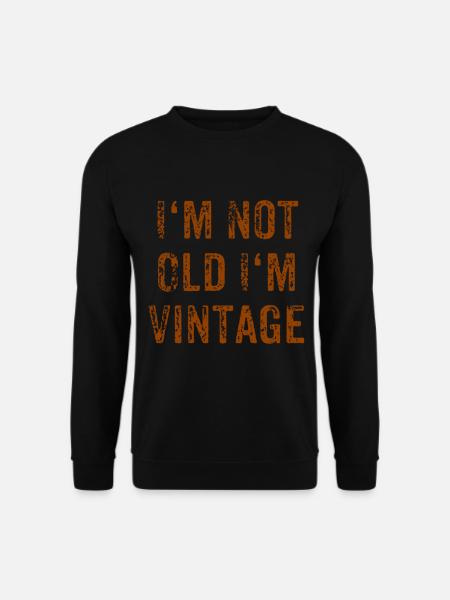 Oldschool Vintage Retro Mode Trend Style - Unisex Pullover - Schwarz