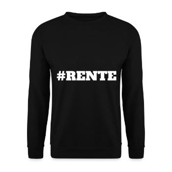 Rente - Unisex Pullover - Schwarz - Vorne - Alina (178cm) & Michal (187cm)
